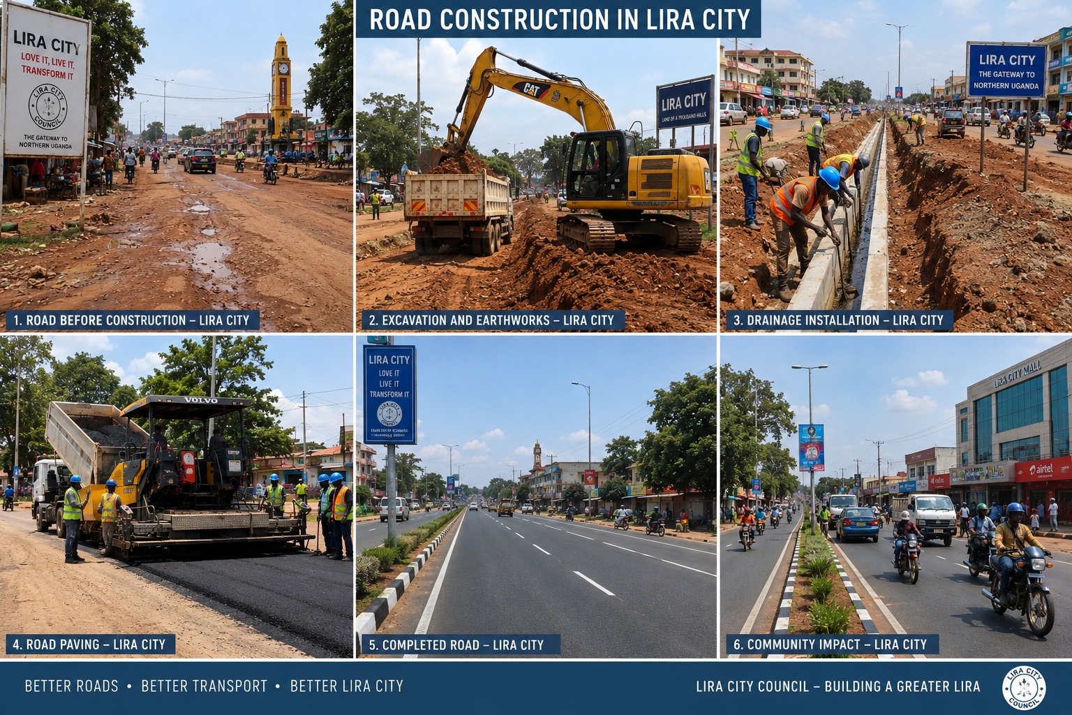 Lira City Steps Up Road Maintenance Ahead of Rainy Season
