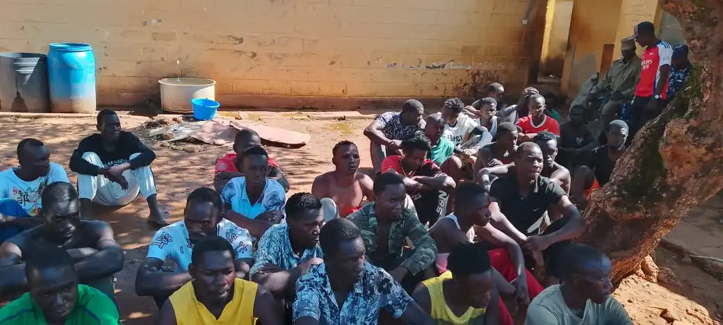 Lira Police Arrest 42 Suspects in Night Crime Crackdown, Recover Pangas and Opium